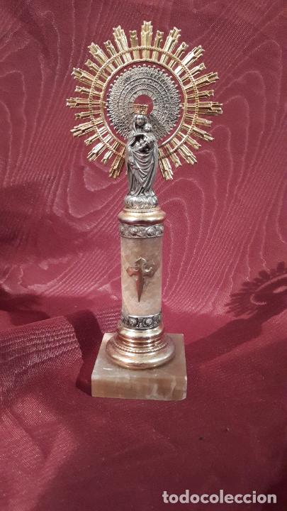 Antig&uuml;edades: Virgen del Pilar de plata - Foto 8