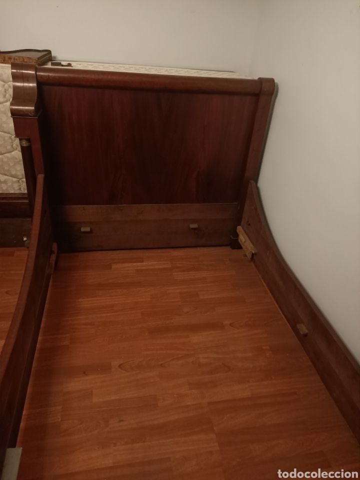 Antig&uuml;edades: Antigua cama estilo imperio - Foto 4