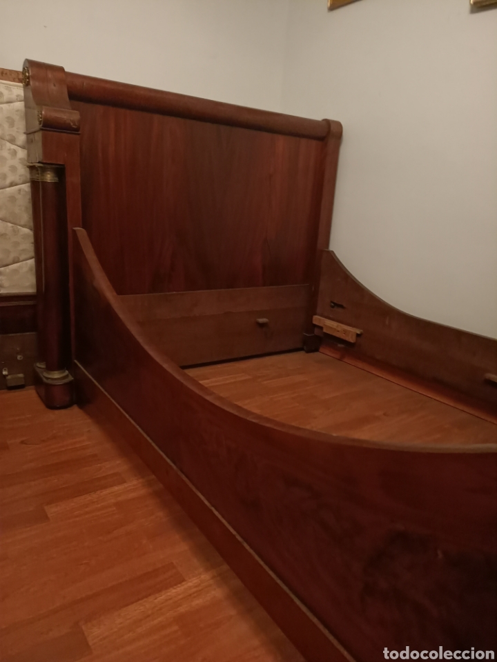 Antig&uuml;edades: Antigua cama estilo imperio - Foto 6