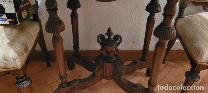 Antig&uuml;edades: Consola isabelina con tapa de m&aacute;rmol. - Foto 2
