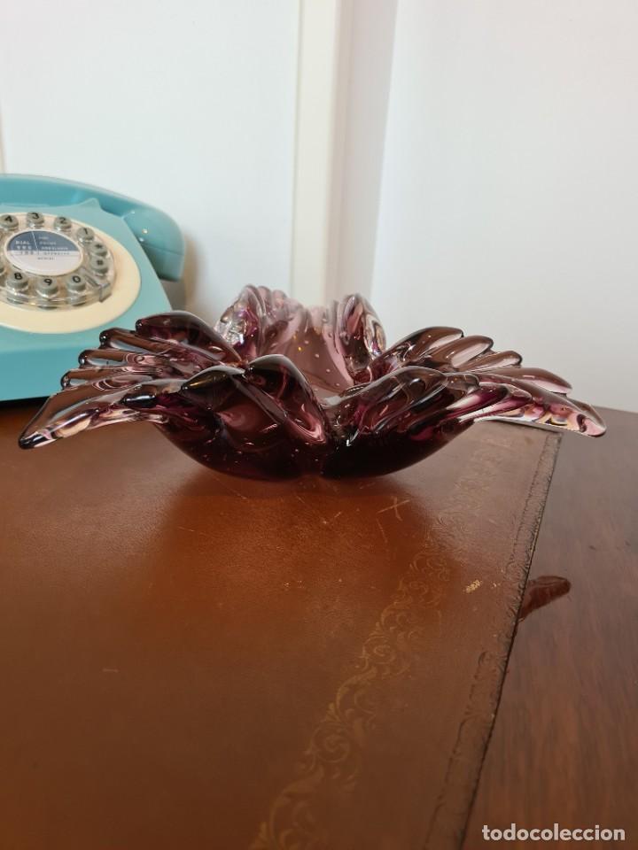 Antig&uuml;edades: Cenicero cristal de Murano - Foto 3