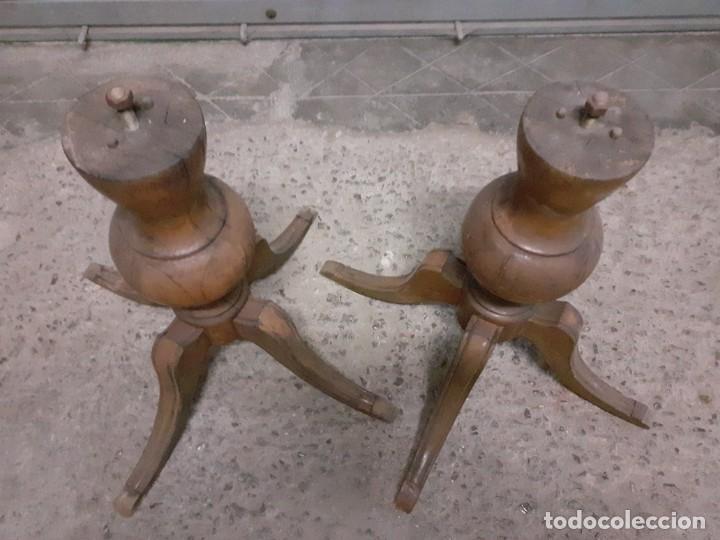 Antig&uuml;edades: Pies de mesa haya - Foto 4