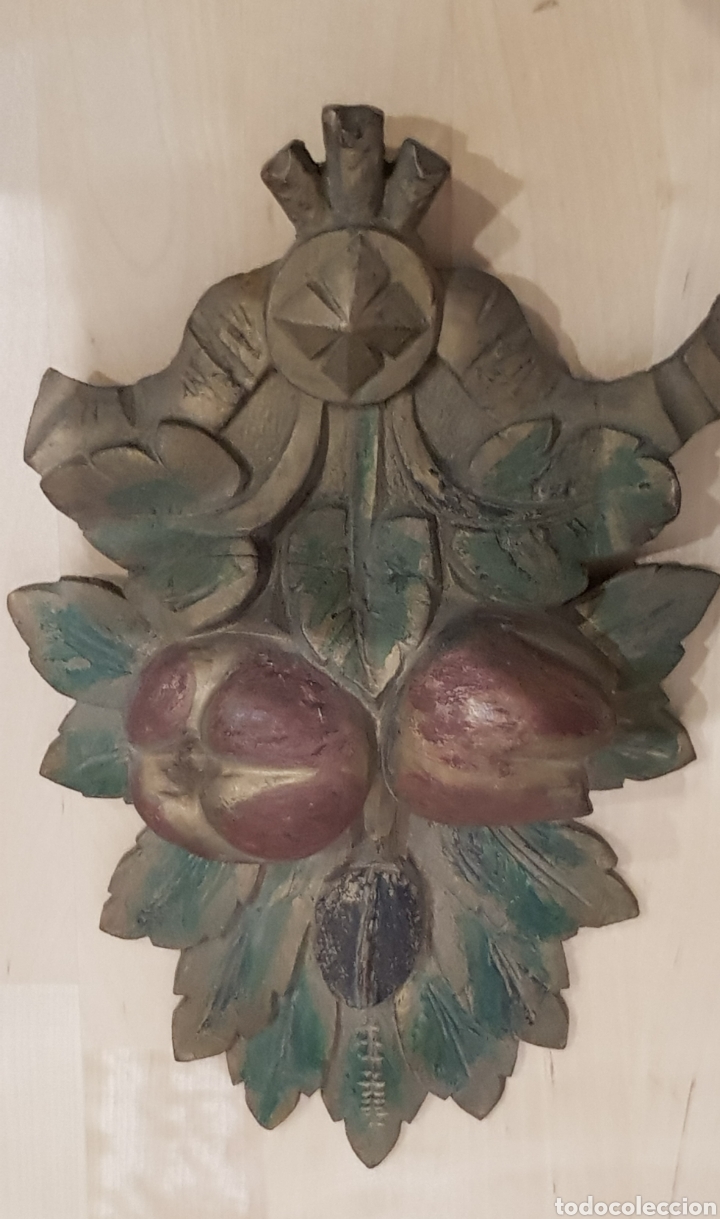 Antiques: 2 piezas de madera decorativas antiguas