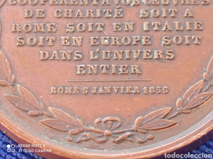 Antig&uuml;edades: MEDALLA PIO IX 1855 - Foto 3
