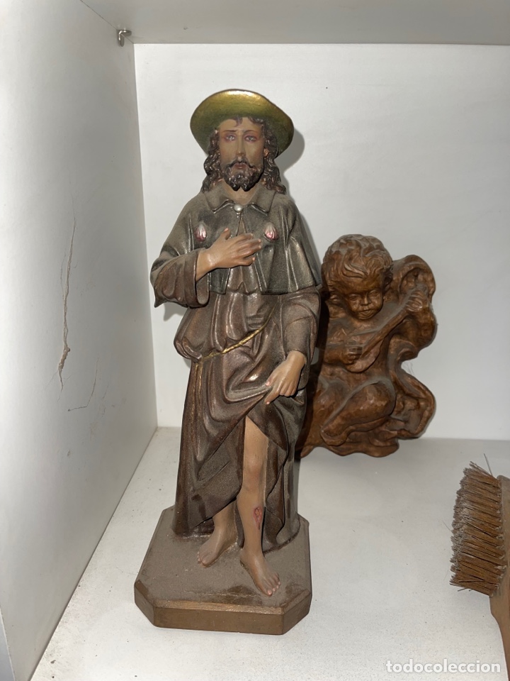 Antig&uuml;edades: Figura de San Roque / Sant Roc - Foto 3