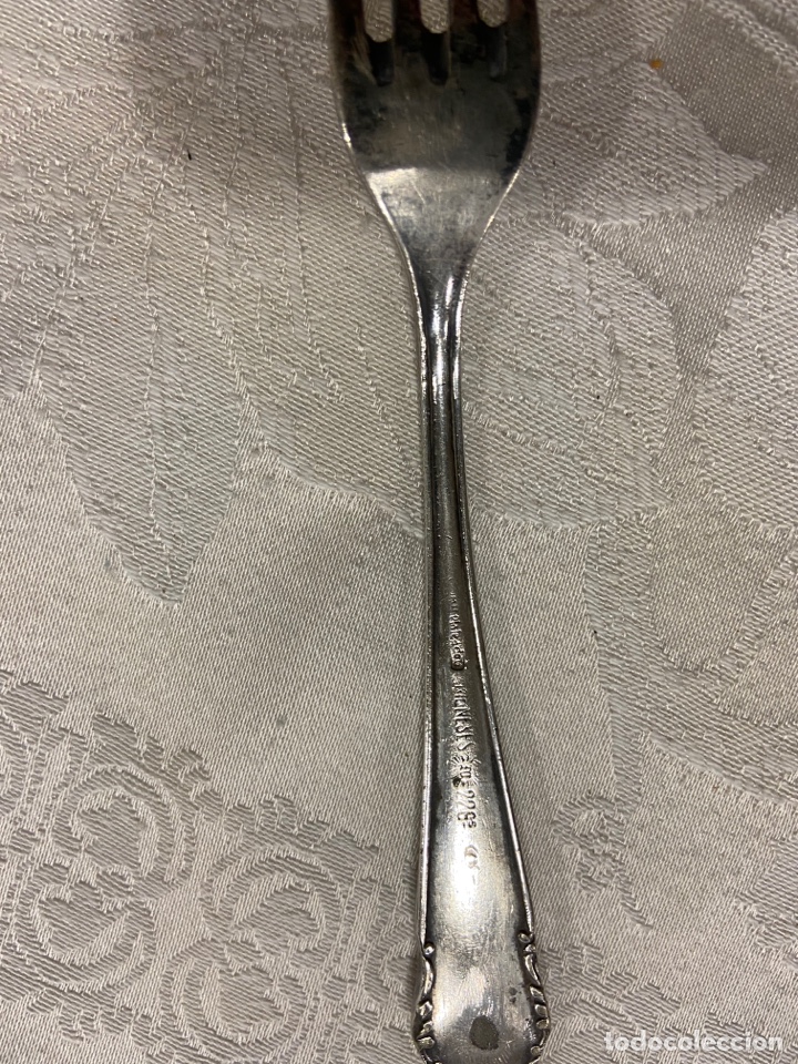 Antig&uuml;edades: C-5. Tenedor plata Meneses - Foto 3