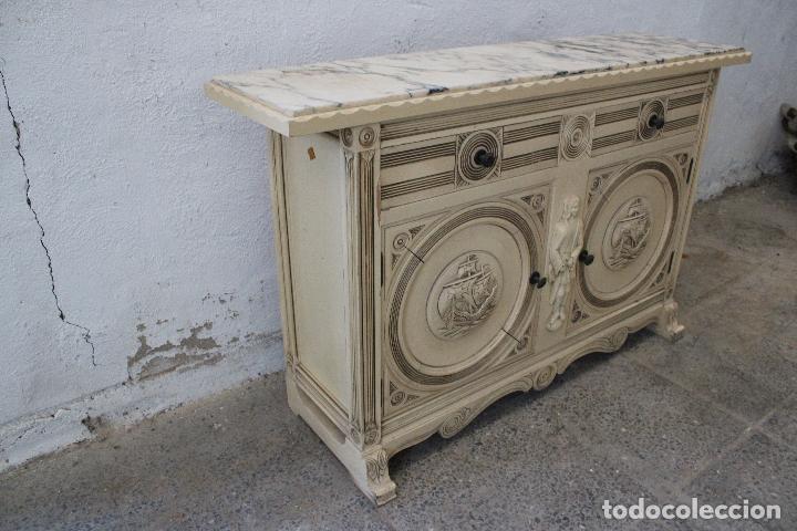 Antig&uuml;edades: mueble de entrada consola cristobal colon - Foto 3