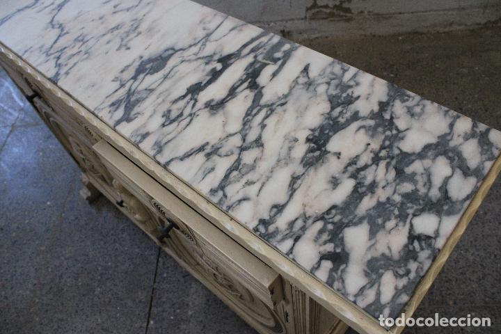 Antig&uuml;edades: mueble de entrada consola cristobal colon - Foto 6