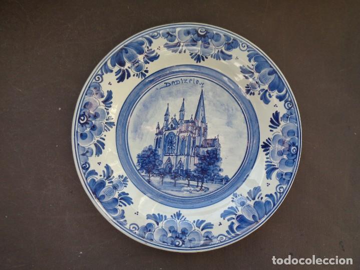 Antig&uuml;edades: PLATO DE PORCELANA DE DELFT - Foto 1