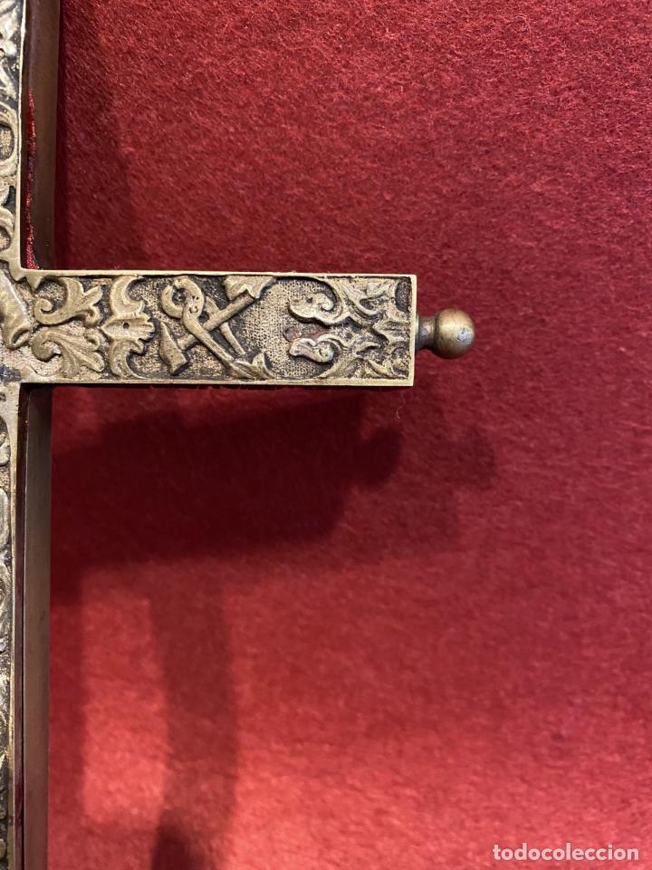 Antigüedades: Cruz relicario, arma Christi. - Foto 6 - 301382108