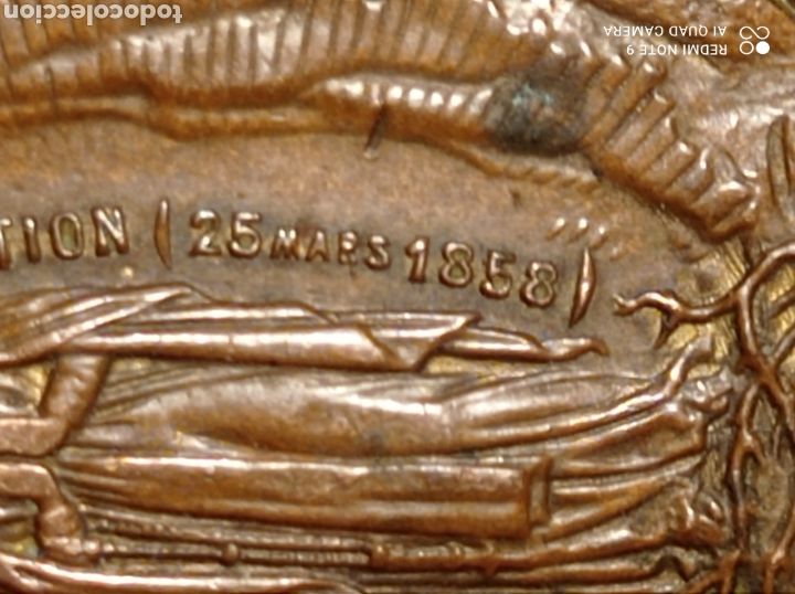 Antig&uuml;edades: MEDALLA LOURDES 1858 - Foto 2