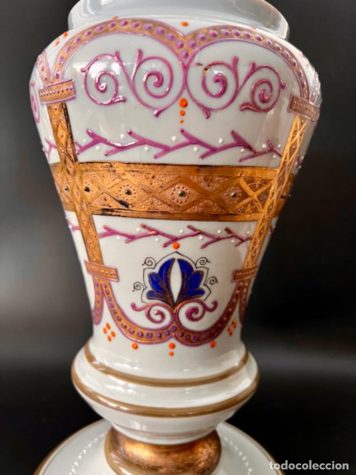 Antig&uuml;edades: BELLISIMO JARR&Oacute;N DE OPALINA GRIS - FRANCIA S. XIX - Foto 5