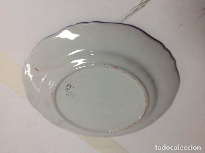 Antig&uuml;edades: Plato franc&eacute;s de cer&aacute;mica esmaltada - Foto 3