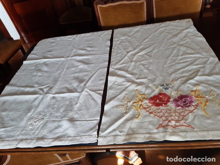 Oggetti Antichi: LOTE DE DOS ANTIGUAS TOALLAS.