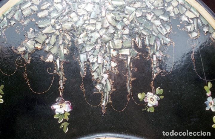 Antigüedades: Cama victoriana con incrustaciones de nácar tema Alhambra. - Foto 24 - 259050940