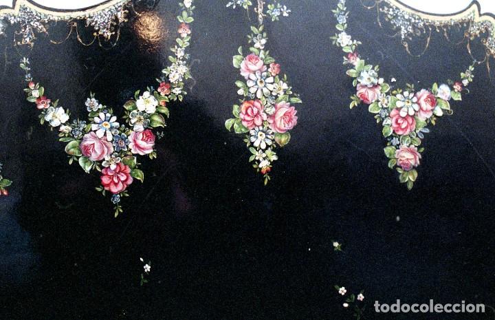 Antigüedades: Cama victoriana con incrustaciones de nácar tema Alhambra. - Foto 26 - 259050940