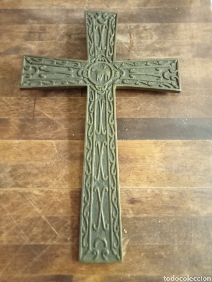 Antig&uuml;edades: ANTIGUA CRUZ BRONCE - Foto 2