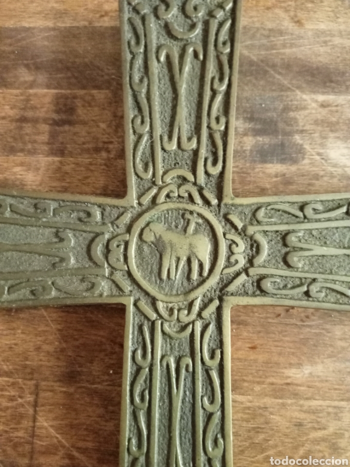 Antig&uuml;edades: ANTIGUA CRUZ BRONCE - Foto 4