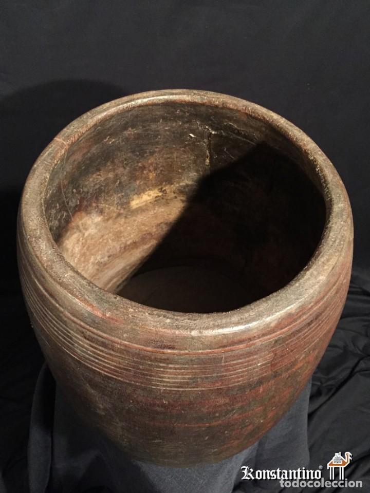 Antig&uuml;edades: Recipiente antiguo de Indonesia en madera 34x24 cms - Foto 3