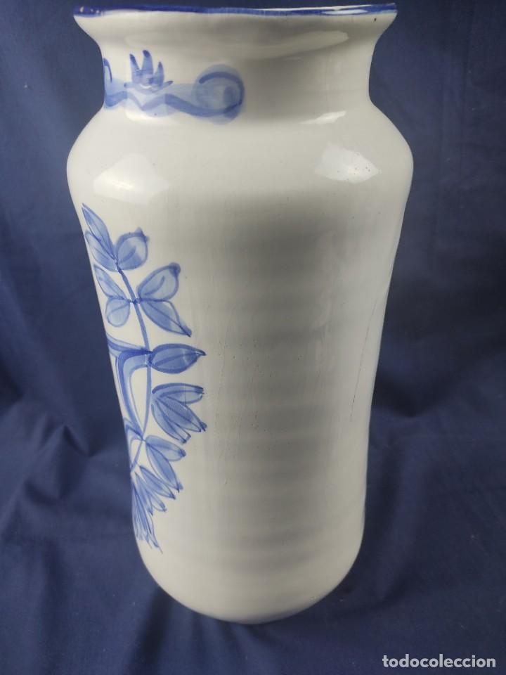 Antigüedades: Original albarero tarro de farmacia ceramica Alcora 40cm - Foto 5 - 301616708