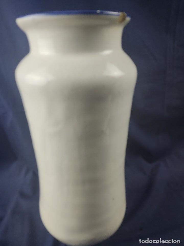 Antigüedades: Original albarero tarro de farmacia ceramica Alcora 40cm - Foto 6 - 301616708