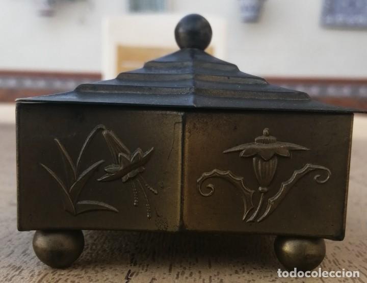 Antig&uuml;edades: Joyero met&aacute;lico - Foto 4