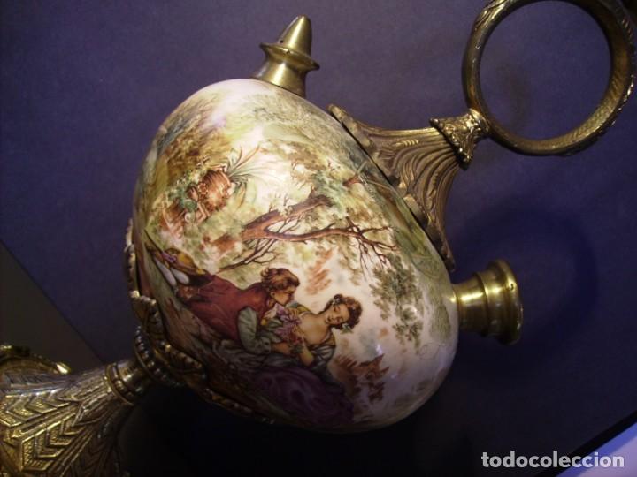 Antig&uuml;edades: ROTUNDO Y GRAN BOTIJO DE PORCELANA Y BRONCE - Foto 18