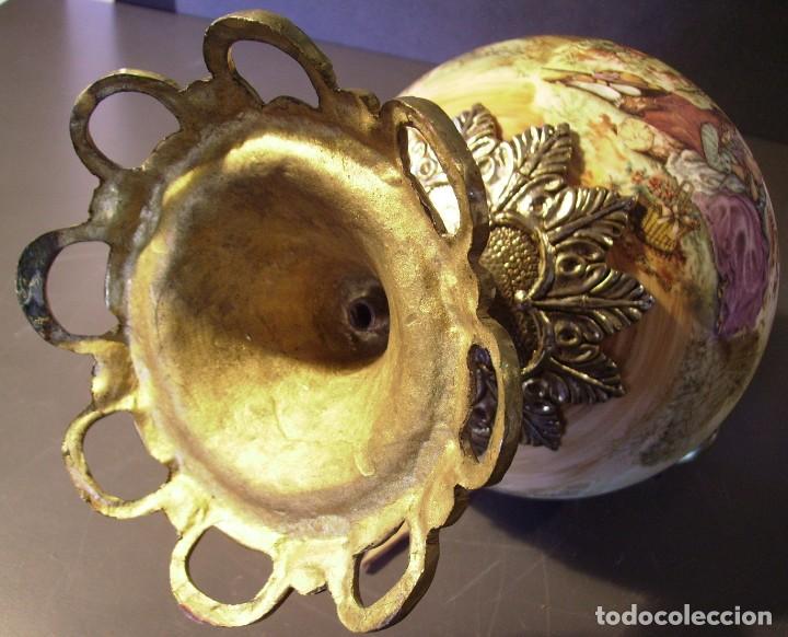 Antig&uuml;edades: ROTUNDO Y GRAN BOTIJO DE PORCELANA Y BRONCE - Foto 25