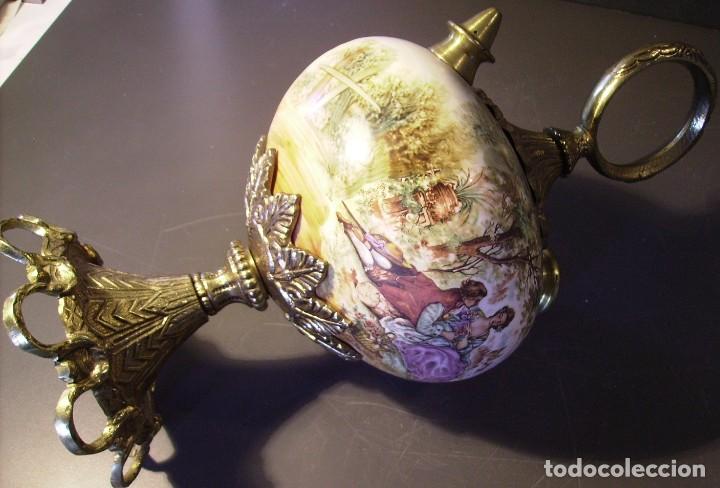 Antig&uuml;edades: ROTUNDO Y GRAN BOTIJO DE PORCELANA Y BRONCE - Foto 26