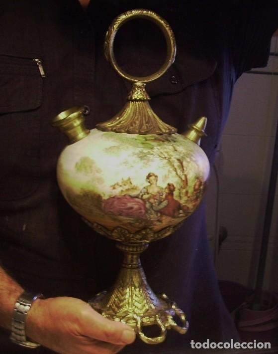 Antig&uuml;edades: ROTUNDO Y GRAN BOTIJO DE PORCELANA Y BRONCE - Foto 27