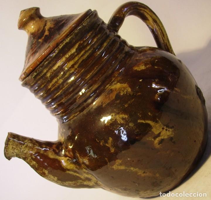Antig&uuml;edades: EXCELENTE CAFETERA JASPEADA DE CER&Aacute;MICA XIX - Foto 7