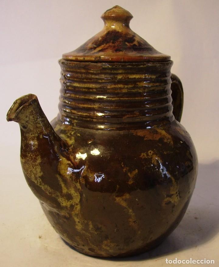 Antig&uuml;edades: EXCELENTE CAFETERA JASPEADA DE CER&Aacute;MICA XIX - Foto 8