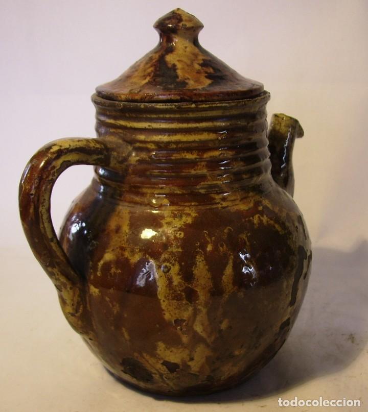 Antig&uuml;edades: EXCELENTE CAFETERA JASPEADA DE CER&Aacute;MICA XIX - Foto 9
