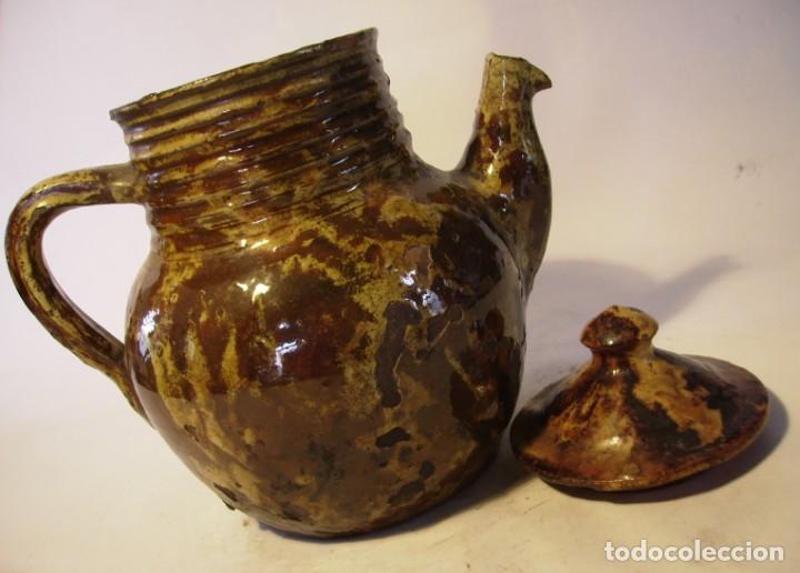 Antig&uuml;edades: EXCELENTE CAFETERA JASPEADA DE CER&Aacute;MICA XIX - Foto 10