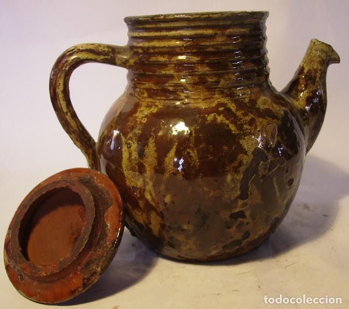 Antig&uuml;edades: EXCELENTE CAFETERA JASPEADA DE CER&Aacute;MICA XIX - Foto 11