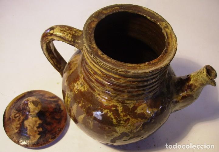 Antig&uuml;edades: EXCELENTE CAFETERA JASPEADA DE CER&Aacute;MICA XIX - Foto 13