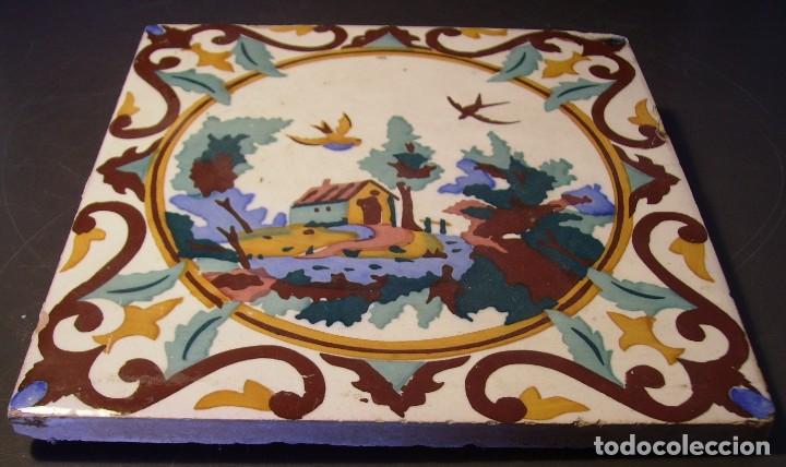 Antig&uuml;edades: AZULEJO DE MANISES XX - Foto 1