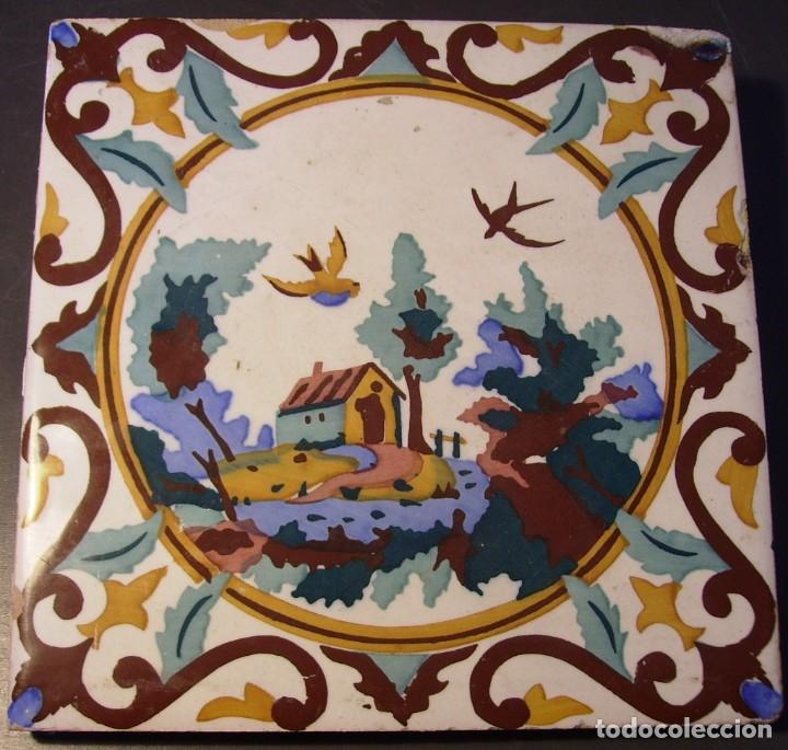Antig&uuml;edades: AZULEJO DE MANISES XX - Foto 2
