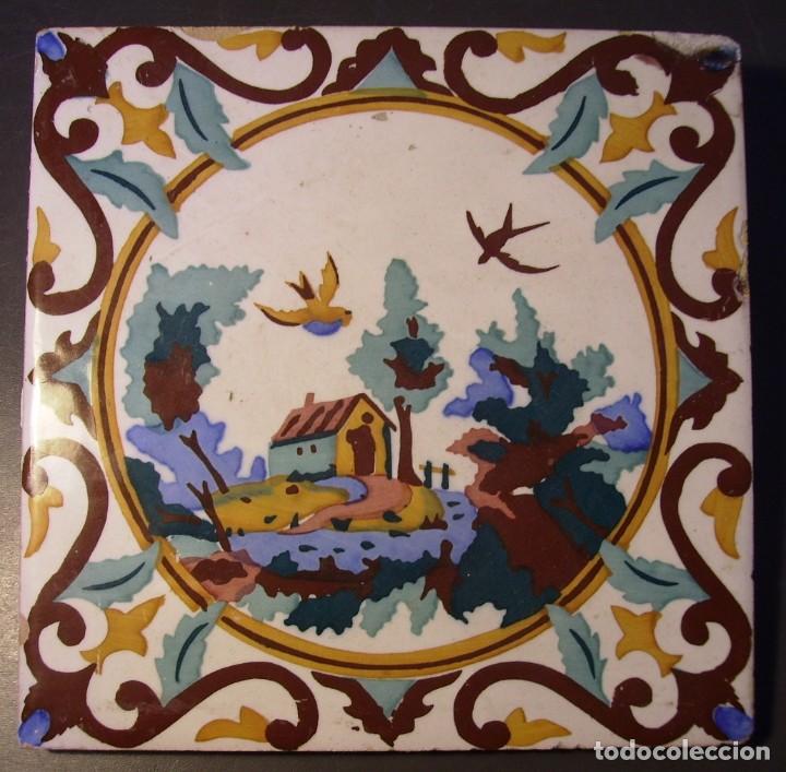 Antig&uuml;edades: AZULEJO DE MANISES XX - Foto 4