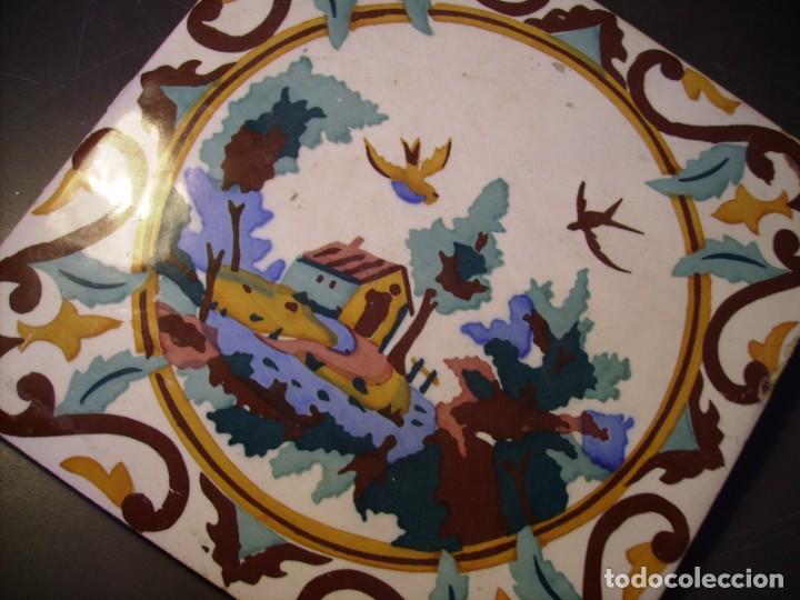 Antig&uuml;edades: AZULEJO DE MANISES XX - Foto 5