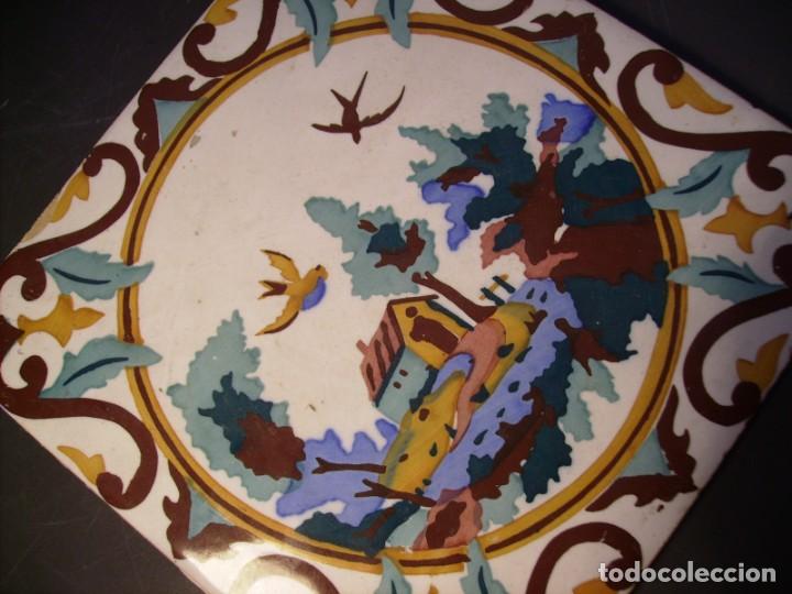 Antig&uuml;edades: AZULEJO DE MANISES XX - Foto 6