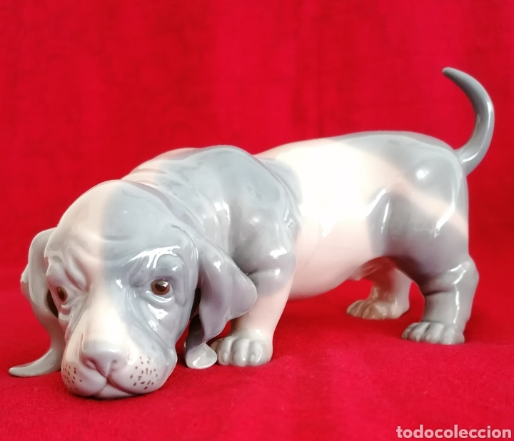 Antig&uuml;edades: Perro Porcelana Zaphir-Lladr&oacute;. - Foto 2