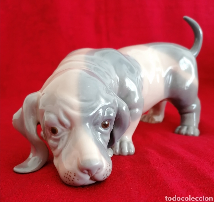 Antig&uuml;edades: Perro Porcelana Zaphir-Lladr&oacute;. - Foto 1