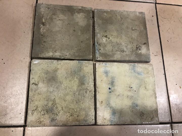 Antig&uuml;edades: LOTE DE 4 AZULEJOS FINALES SIGLO XIX - Foto 2
