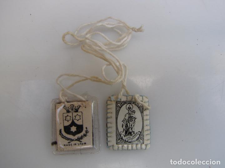 Antig&uuml;edades: 24.- escapulario Carmelitas - Foto 1