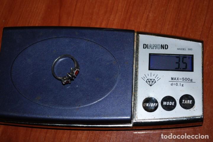Antig&uuml;edades: Anillo de plata con granates y marquesitas - Foto 10
