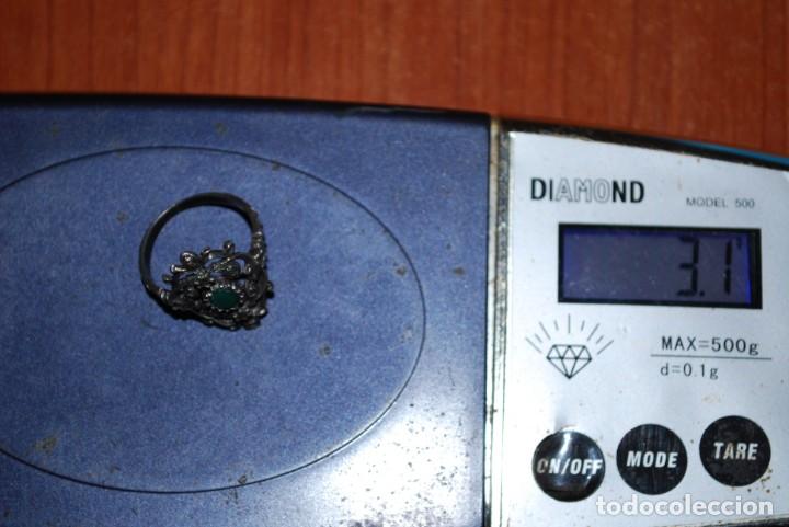 Antig&uuml;edades: Anillo de plata con granates y marquesitas - Foto 11