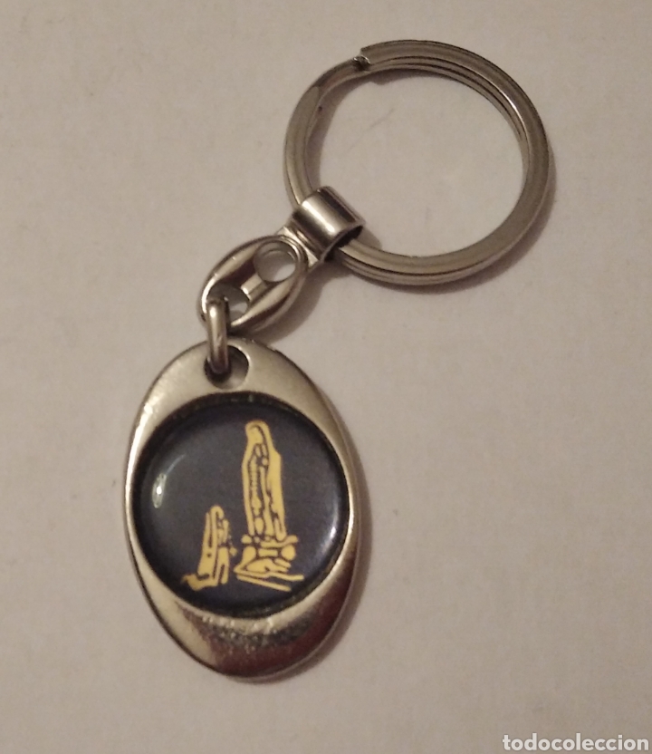 Antig&uuml;edades: llavero virgen de lourdes - Foto 1