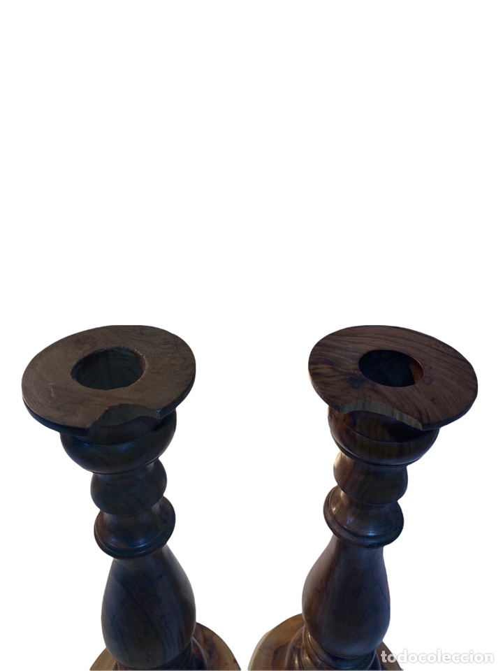 Antig&uuml;edades: Candelabros de madera - Foto 4