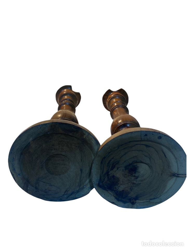 Antig&uuml;edades: Candelabros de madera - Foto 5